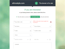 Tablet Screenshot of ethnostyle.com